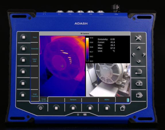 Adash VA5 Pro NDT analyzer for vibration, thermography and ultrasound